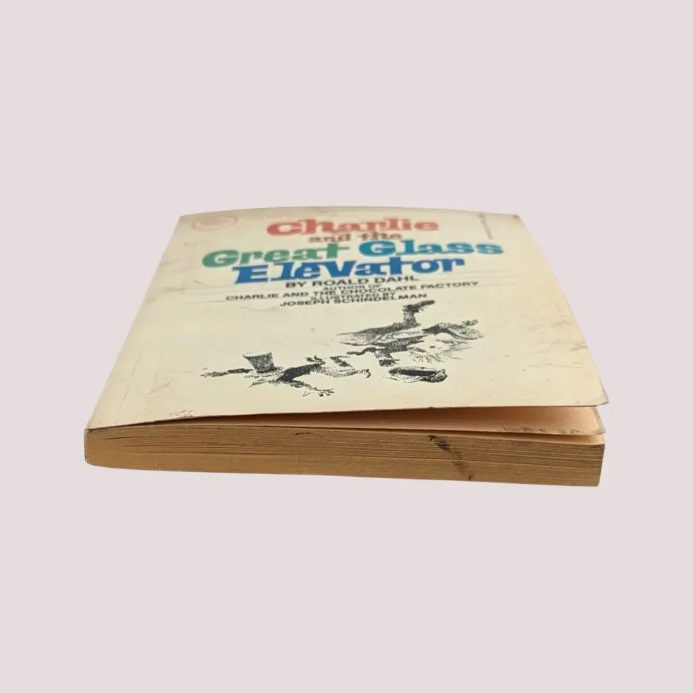 1972 Charlie and the Great Glass Elevator Roald Dahl Paperback Book